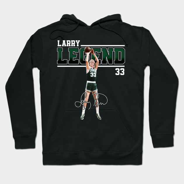 Larry Bird Legend Air Bird Basketball Signature Vintage Retro 80s 90s Bootleg Rap Style Hoodie by CarDE